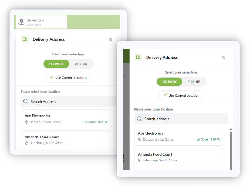 off canvas and popup