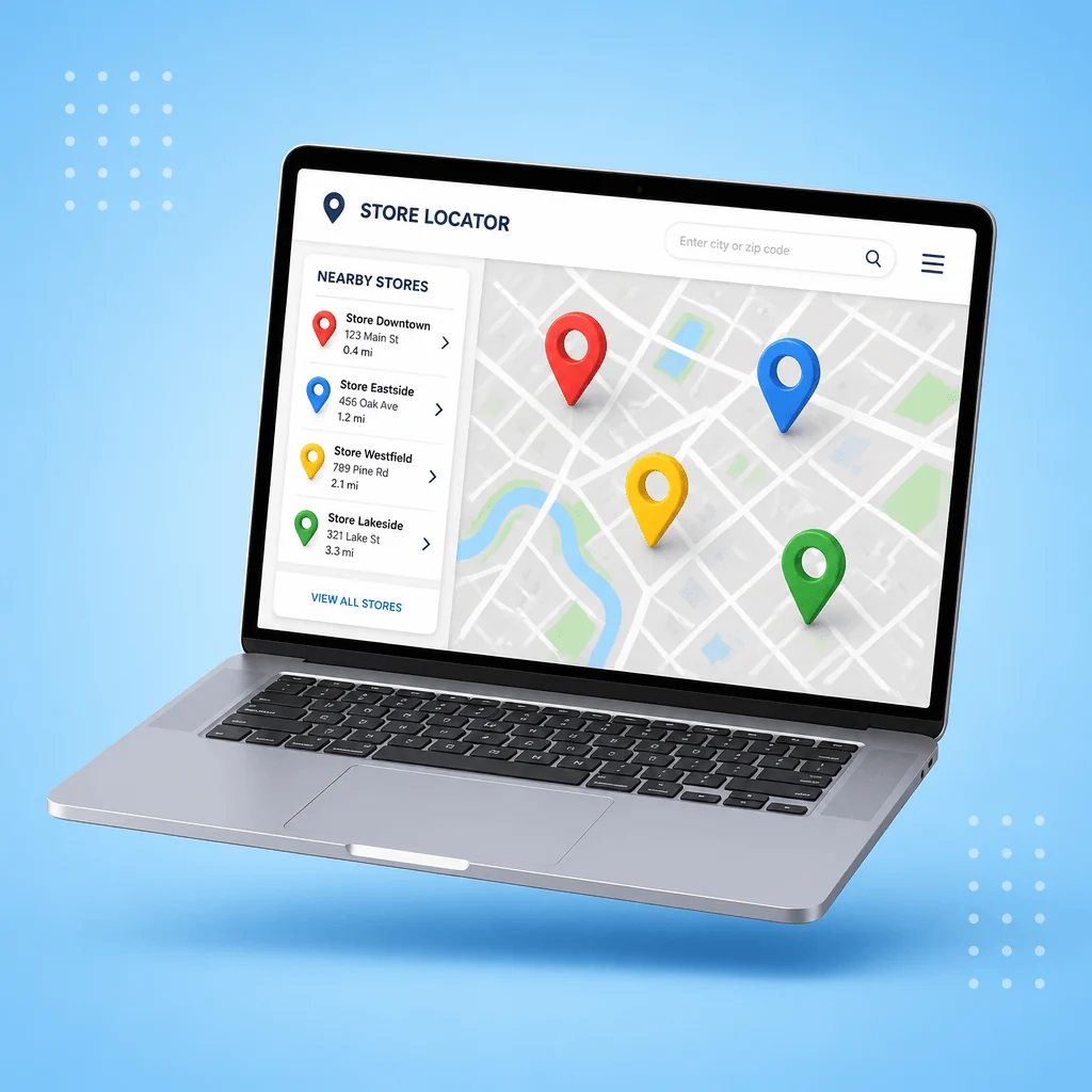 Store locator preview