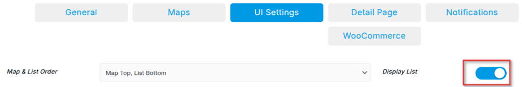 Show/Hide Store Locator Listing 1 Hide the store list
