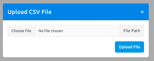 Import/Export Stores Data 3 upload csv file