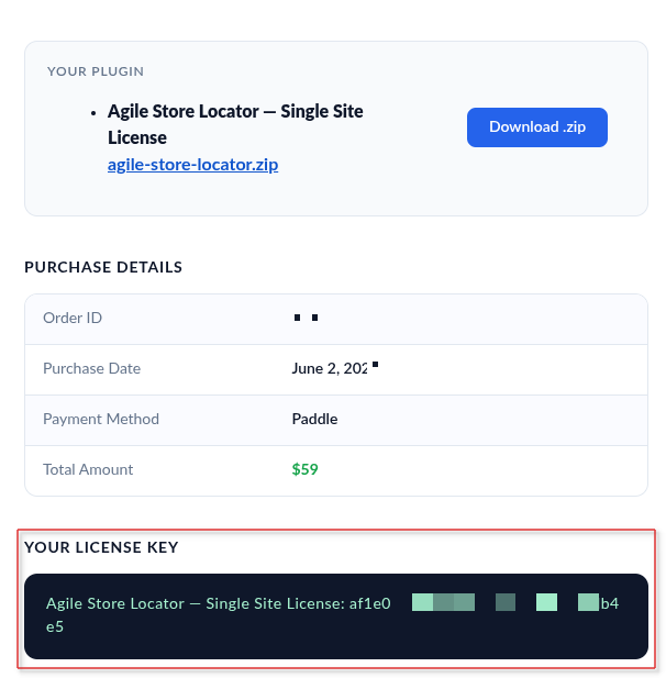 How to get Store Locator Purchase Code? 1 store locator license email