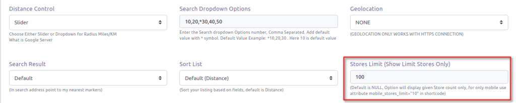 All Stores Don’t Appear on the Map 3 Set the Store Limit