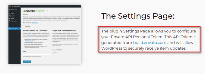 Automatic Updates 2 Generate API Token from here