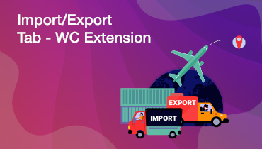 Import/Export Tab – WC Extension