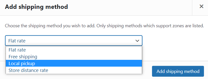 Shipping Zones Tab 3 Add Shipping Method