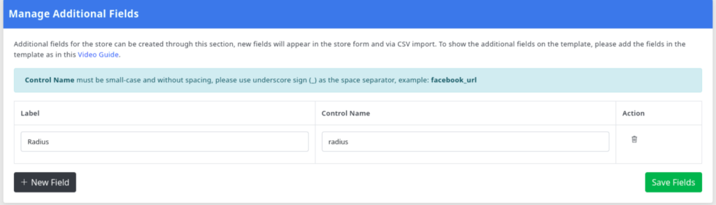 Distance Controls 4 Custom Field Manager