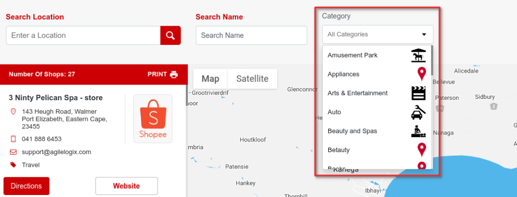Image in Category Dropdown Filter 1 image filter