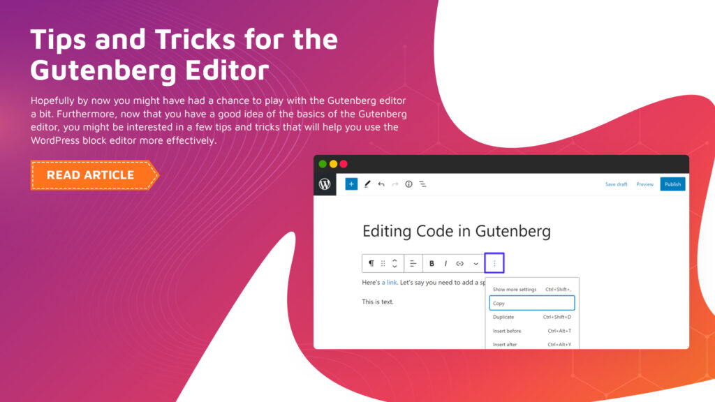 Gutenberg Editor for WordPress: A Complete Guide For Beginners in 2026 14 Tips and Tricks for Page Creators.