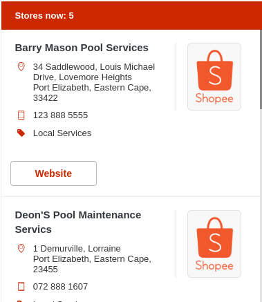 Add Call to Action buttons in Store List 1 call to action website