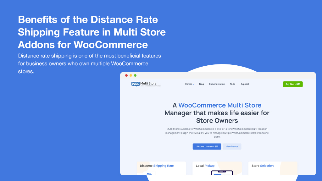 Distance Rate Shipping for WooCommerce: A Comprehensive 2026 Guide for Store Owners 5 Landing page of Multi Store Addons for WooCommerce.