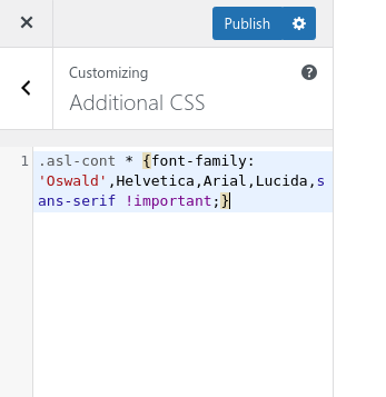 How to Change the Font Family 3 additional css 1