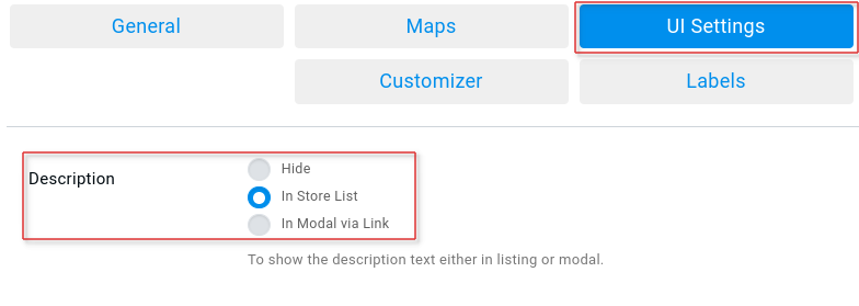 Store Description Not Appearing(Visibility) 1 store description