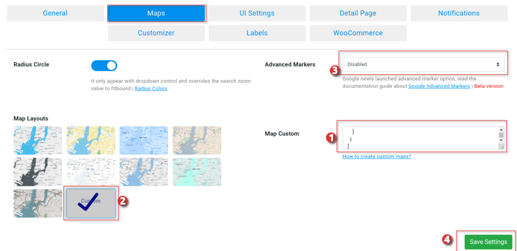 Google Map Styles 5 Disable POI