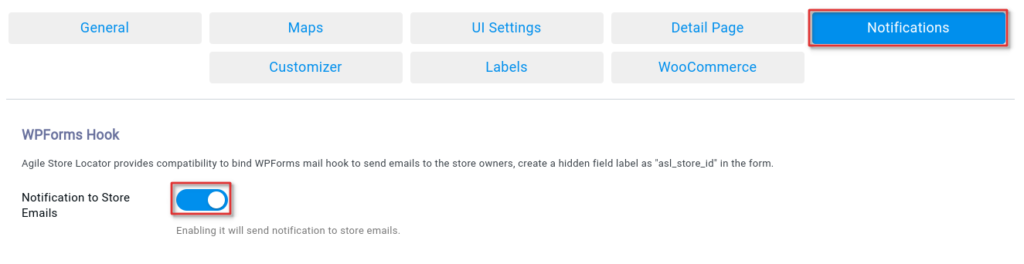 Integrating WPForms with Agile Store Locator 3 enable wpforms notify