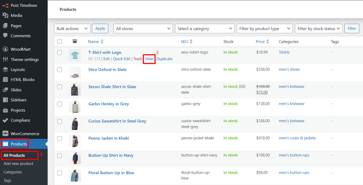 Assigning Stores to Shipping Zones 14 new edit product