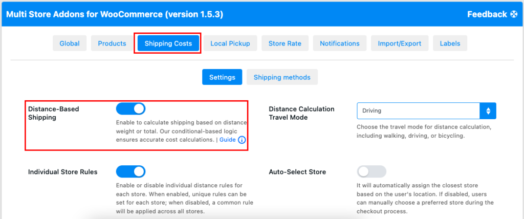 Table Rate Shipping Method 1 enable table rate shipping