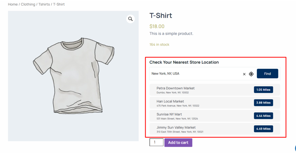 Store Selector Widget Type 3 search box