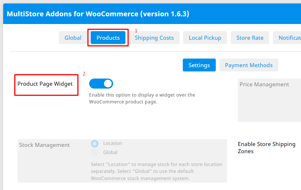 Mandatory Store Selection Option 2 enable productpage widget