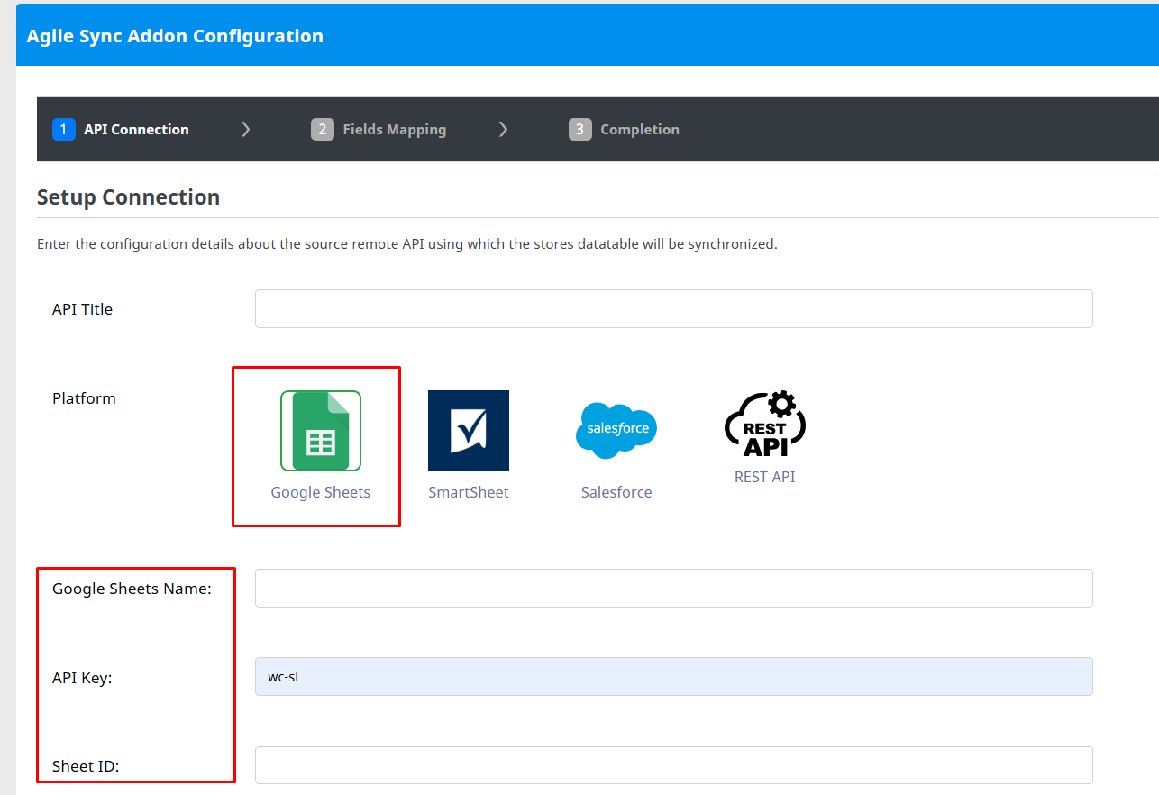 How to Configure Google Sheets with Agile Sync Addon 10 choosegooglesheets