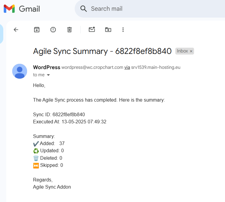 How to Configure Google Sheets with Agile Sync Addon 14 email 1