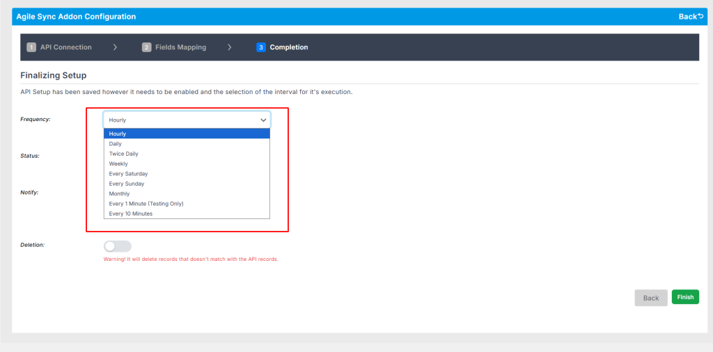 Introduction to Agile Sync Addon 3 frequency sced