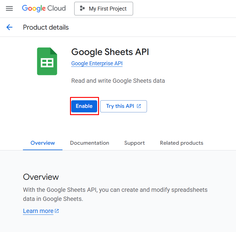 How to Configure Google Sheets with Agile Sync Addon 4 sheetsapikey