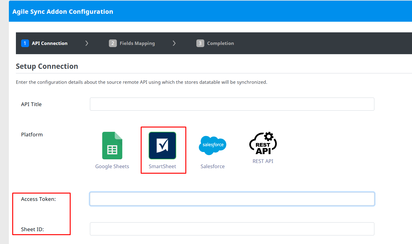 How to Configure Smartsheet with Agile Sync Addon 5 smartsheetendpoint