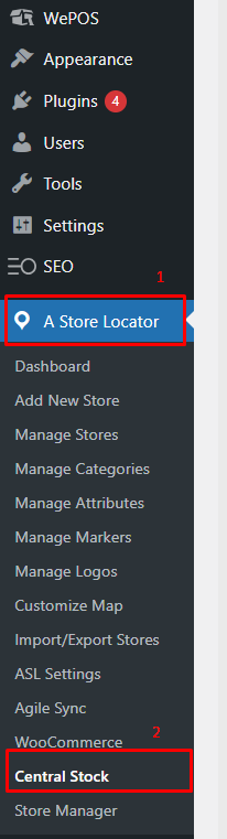 How to Link WePOS with Multi-Store Addons for WooCommerce 11 centralstock2
