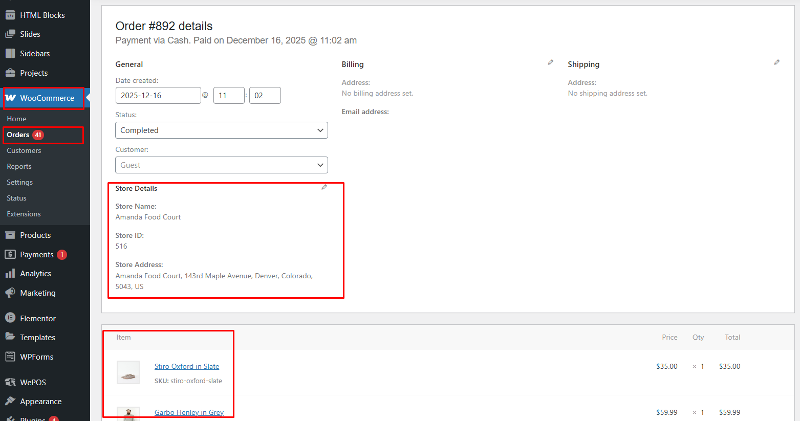 How to Link WePOS with Multi-Store Addons for WooCommerce 14 ordersummary