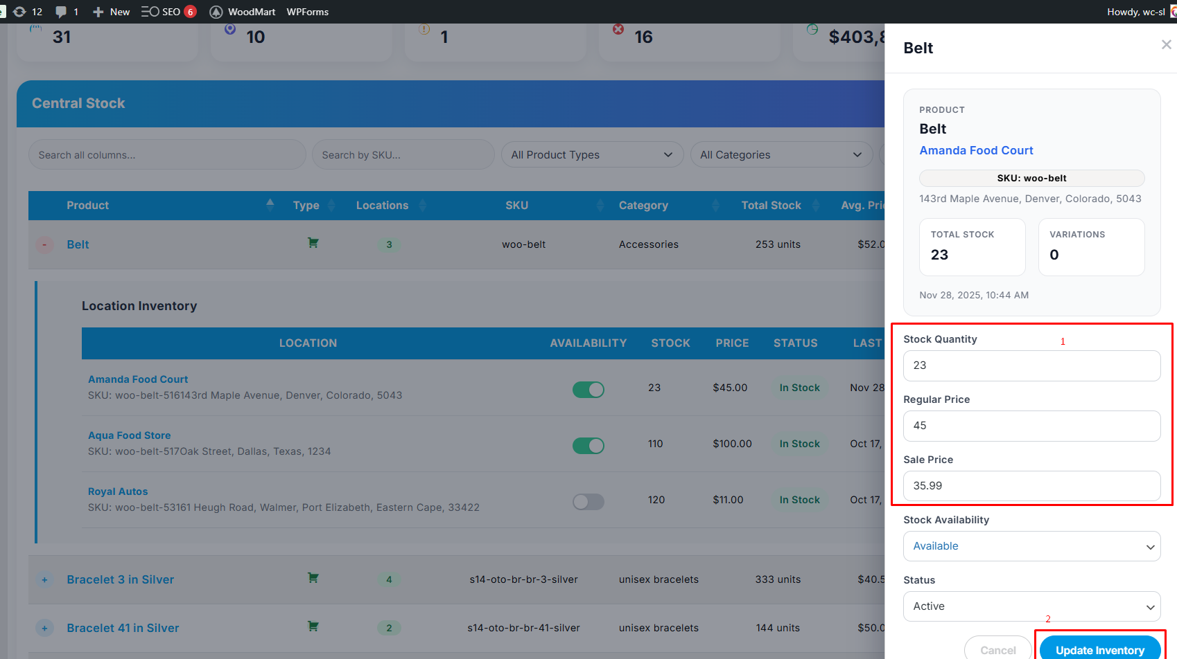 How to Link WePOS with Multi-Store Addons for WooCommerce 13 priceupdate