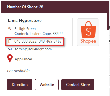 How to Add Multiple Contacts for One Store 3 multiple phone numbers
